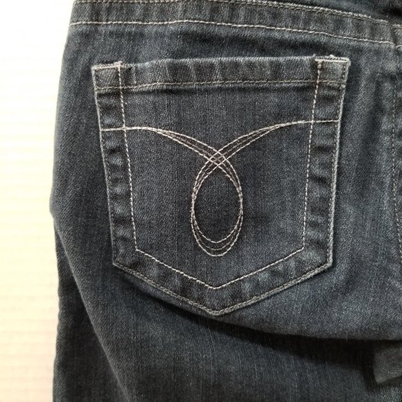 Roxy jeans 5 straight leg denim low rise waist - Picture 8 of 13